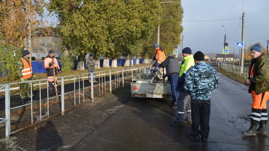 В с. Терновка на ул. Звездной установили пешеходное ограждение..