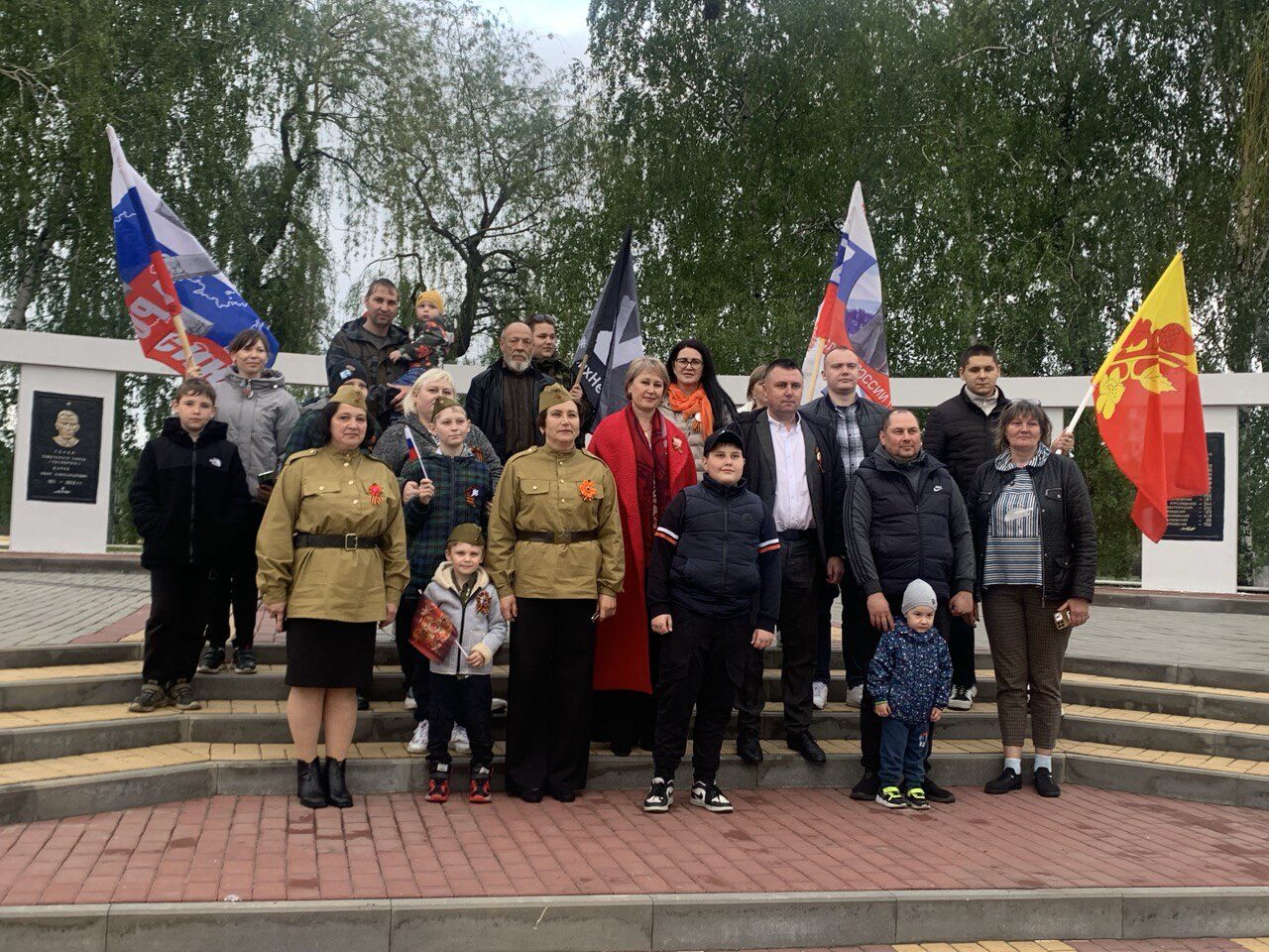 Митинг, посвященный автопробегу &quot;Дорогами Победы&quot;.